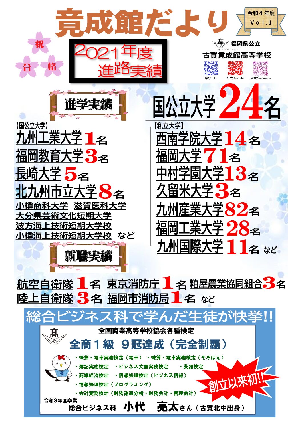 竟成館だより vol.1